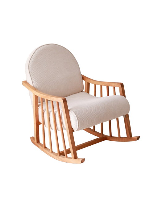 Atelier Del Sofa Klea - Silla Alada de Terciopelo de Corduroy Blanco Atelier Del Sofa Klea - Silla Alada de Terciopelo de Corduroy Blanco